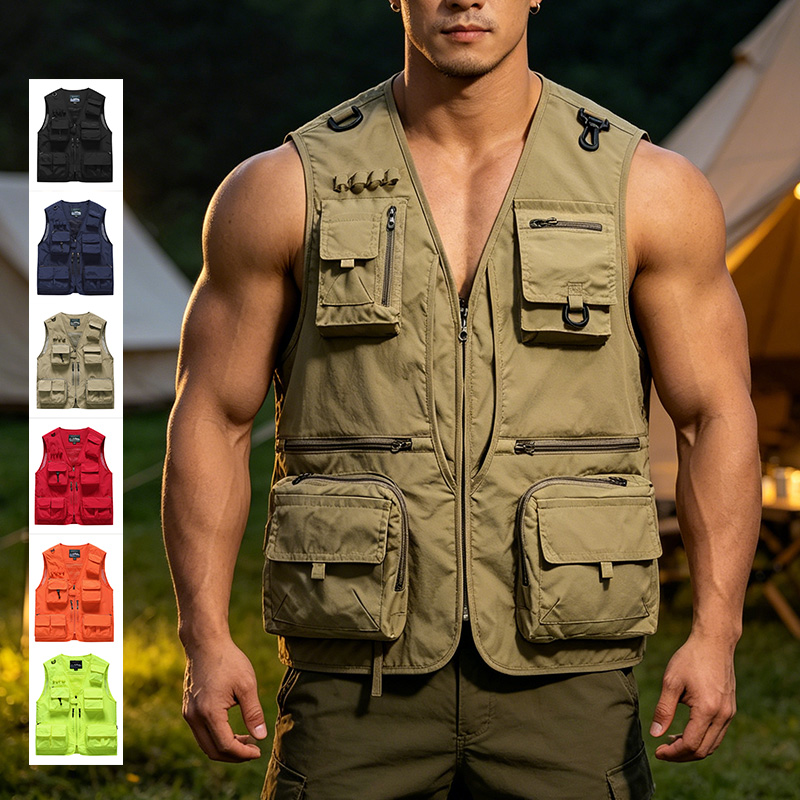 Fishing Vest Jacket - Gilet Estivo da Lavoro per Attività